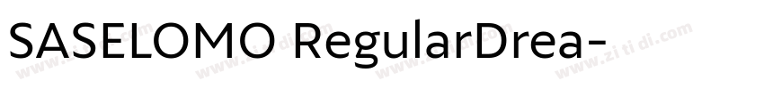 SASELOMO RegularDrea字体转换